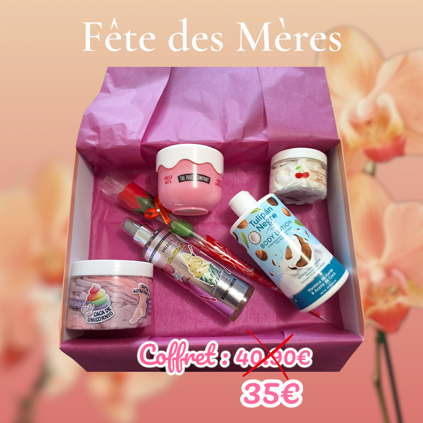 Coffret fête des mères 35€ au lieu de 40.90€