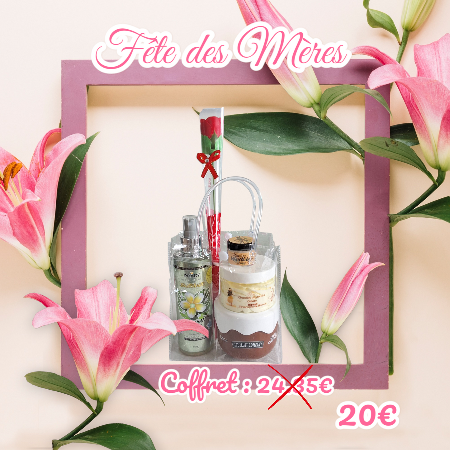 Coffret fête des Mères 20€ au lieu de 24.35€