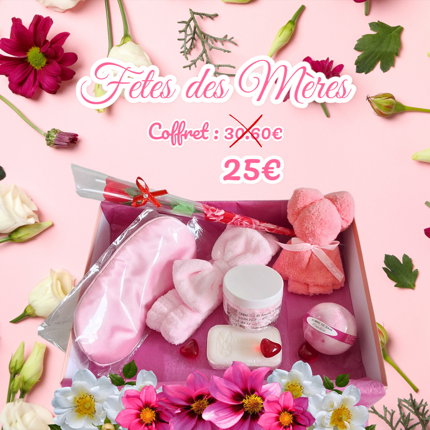 Coffret fête de mères 25€ au lieu de 30.60€