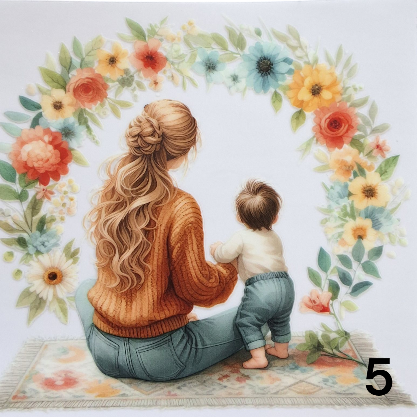 Gobelet avec couvercle Mère et enfants