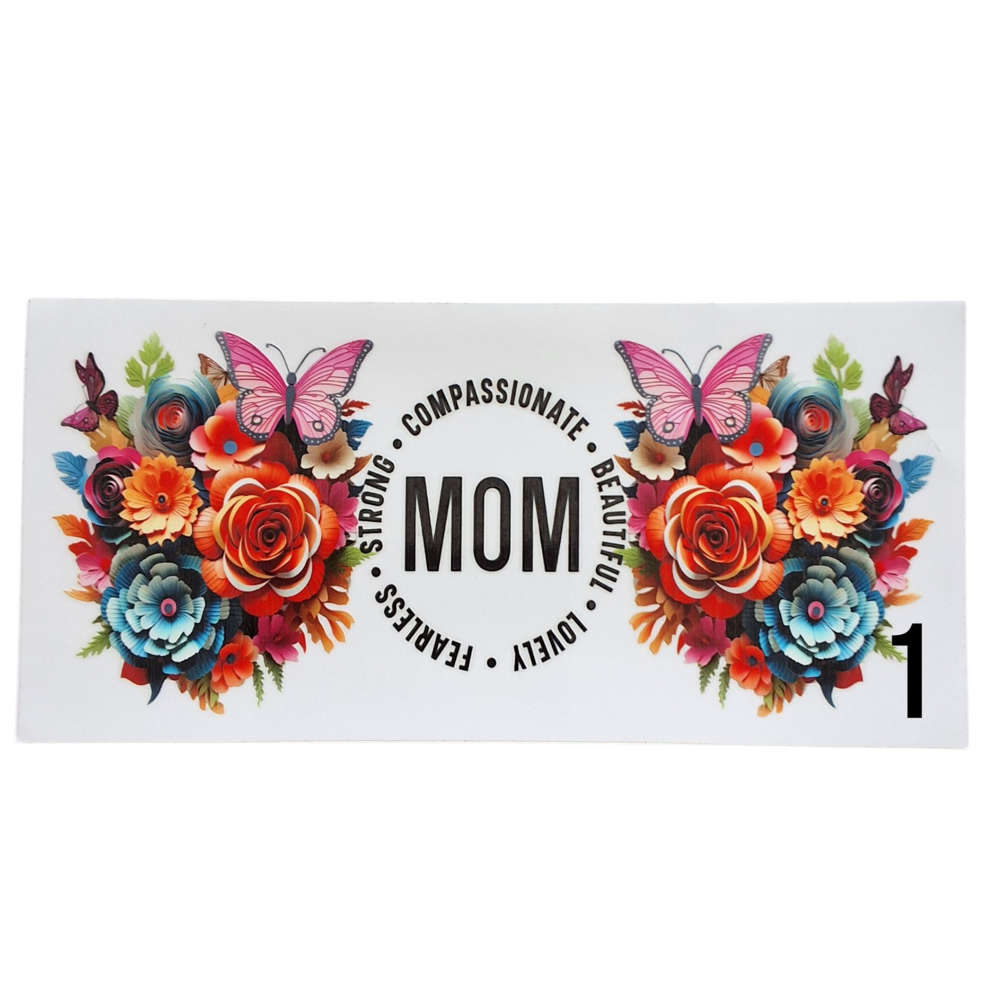 Gobelet avec couvercle Mom floral