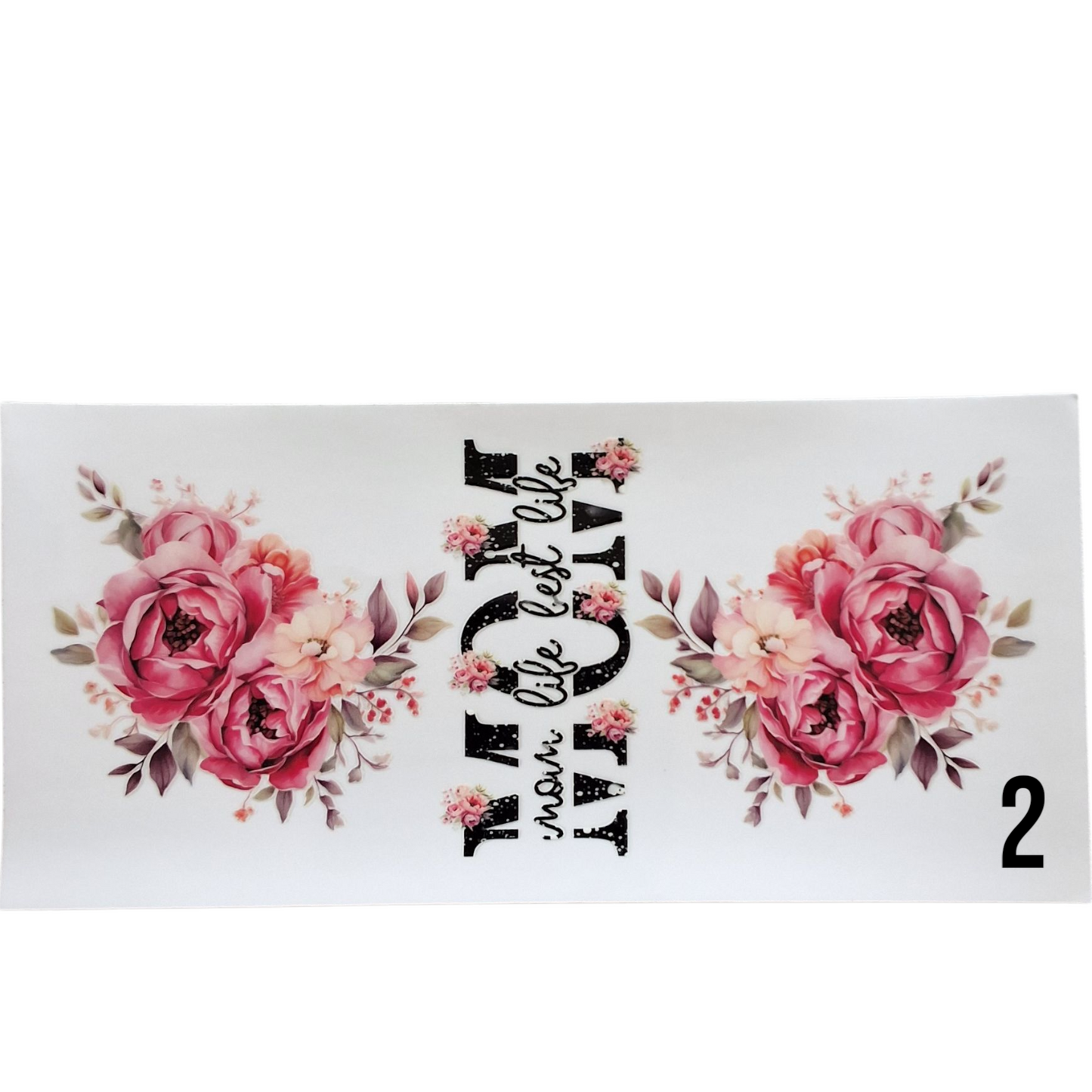 Gobelet avec couvercle Mom floral