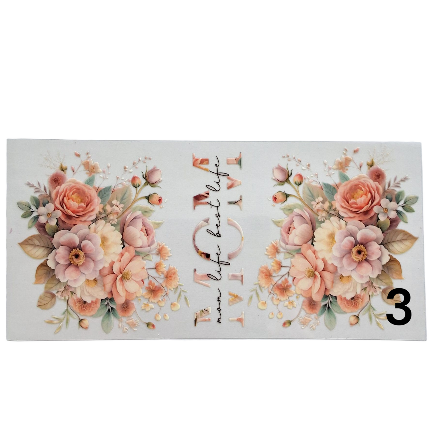 Gobelet avec couvercle Mom floral