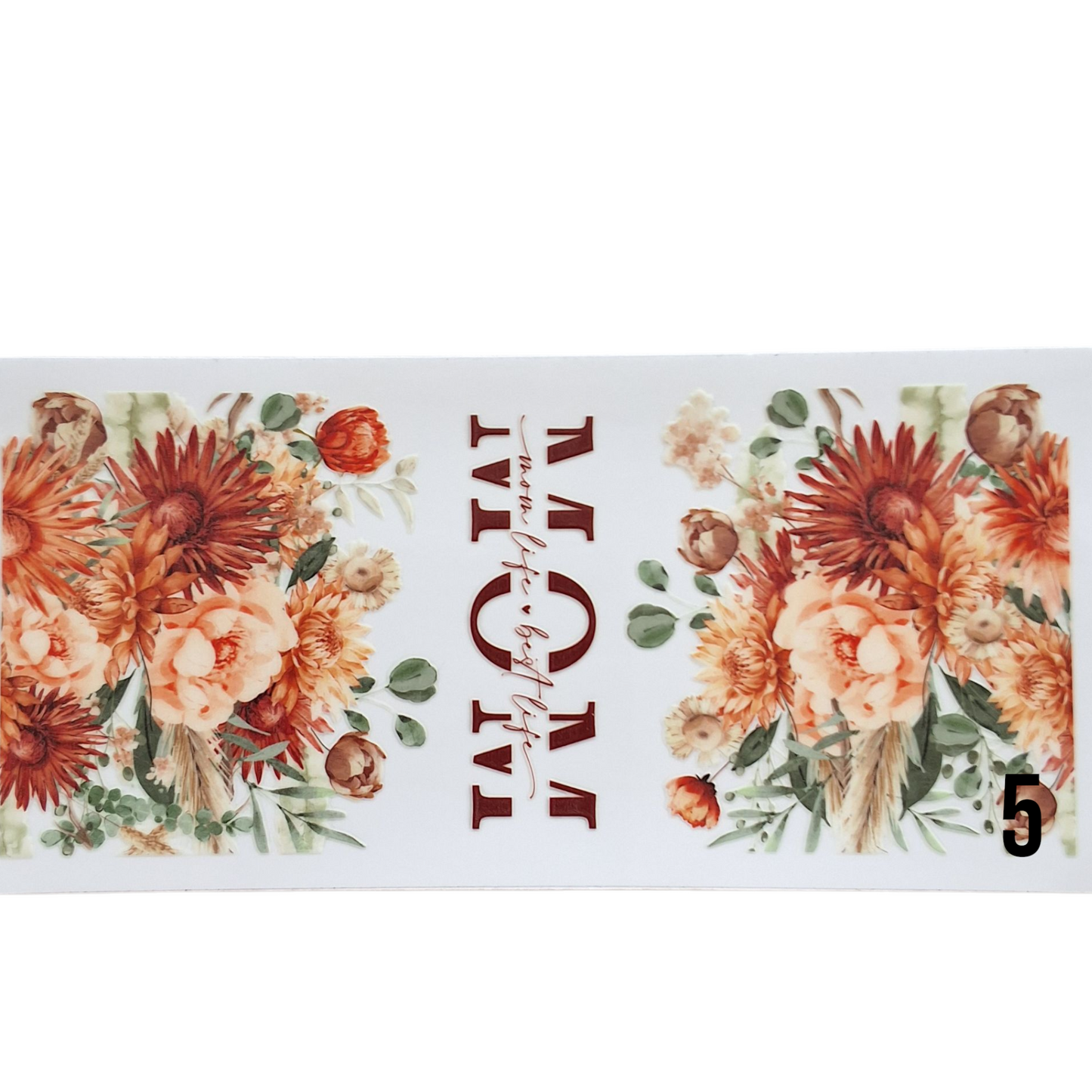 Gobelet avec couvercle Mom floral