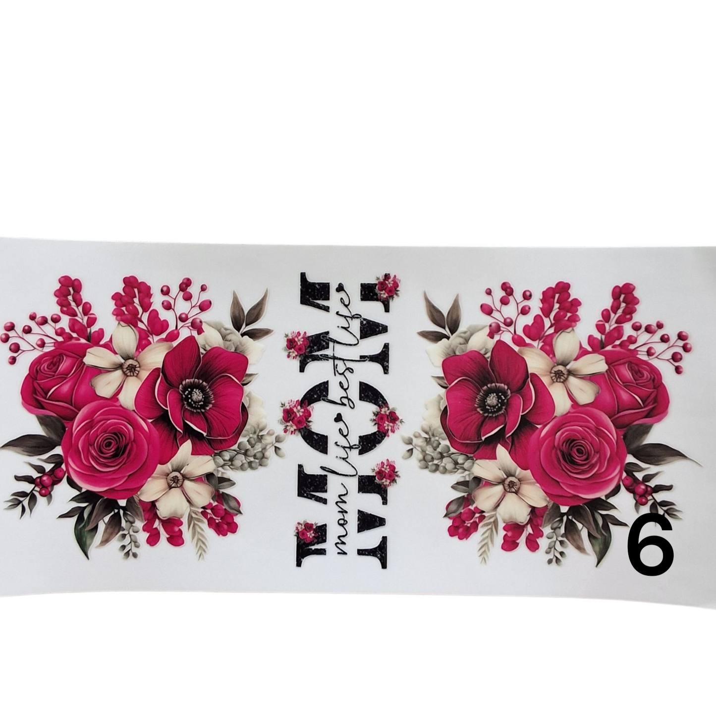 Gobelet avec couvercle Mom floral