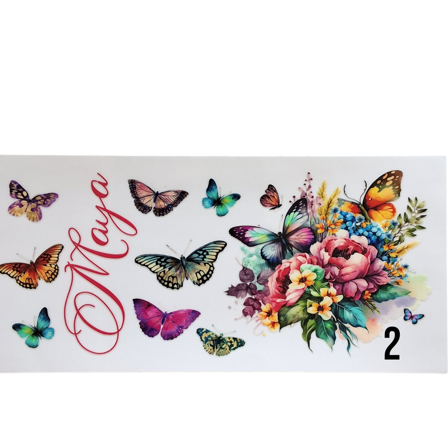 Gobelet avec couvercle Papillons