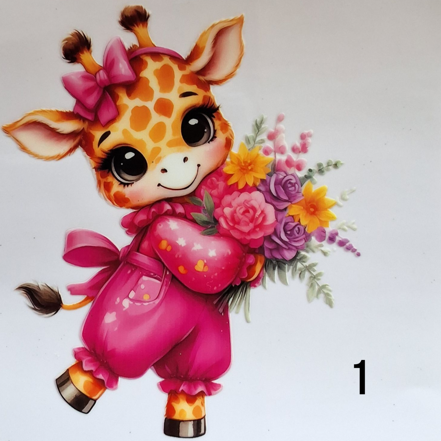 Gobelet avec couvercle Girafe