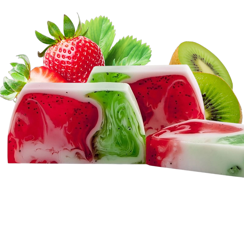 Pain de savon glycérine Parfum Fraise kiwi 🇪🇺