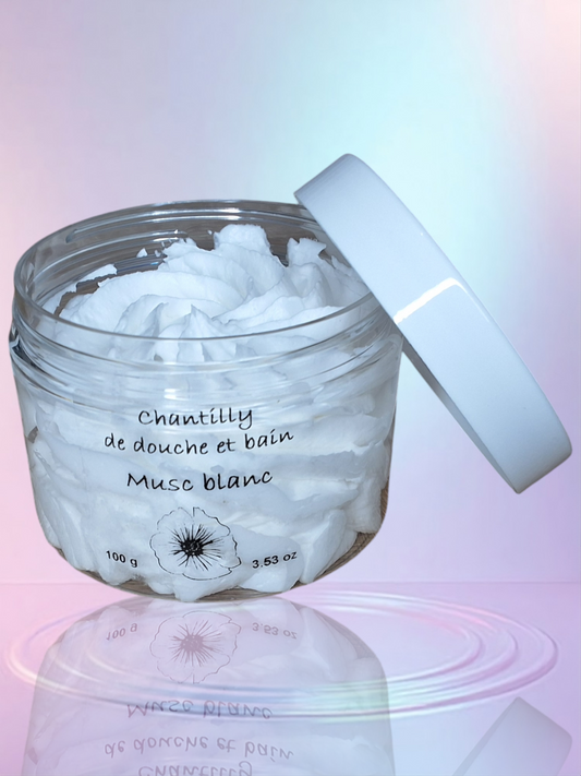 Chantilly de douche et bain Musc blanc 🇫🇷