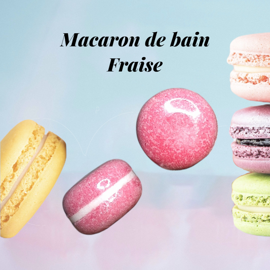 Macaron de bain effervescent parfum cranberry 60 g 🇪🇺