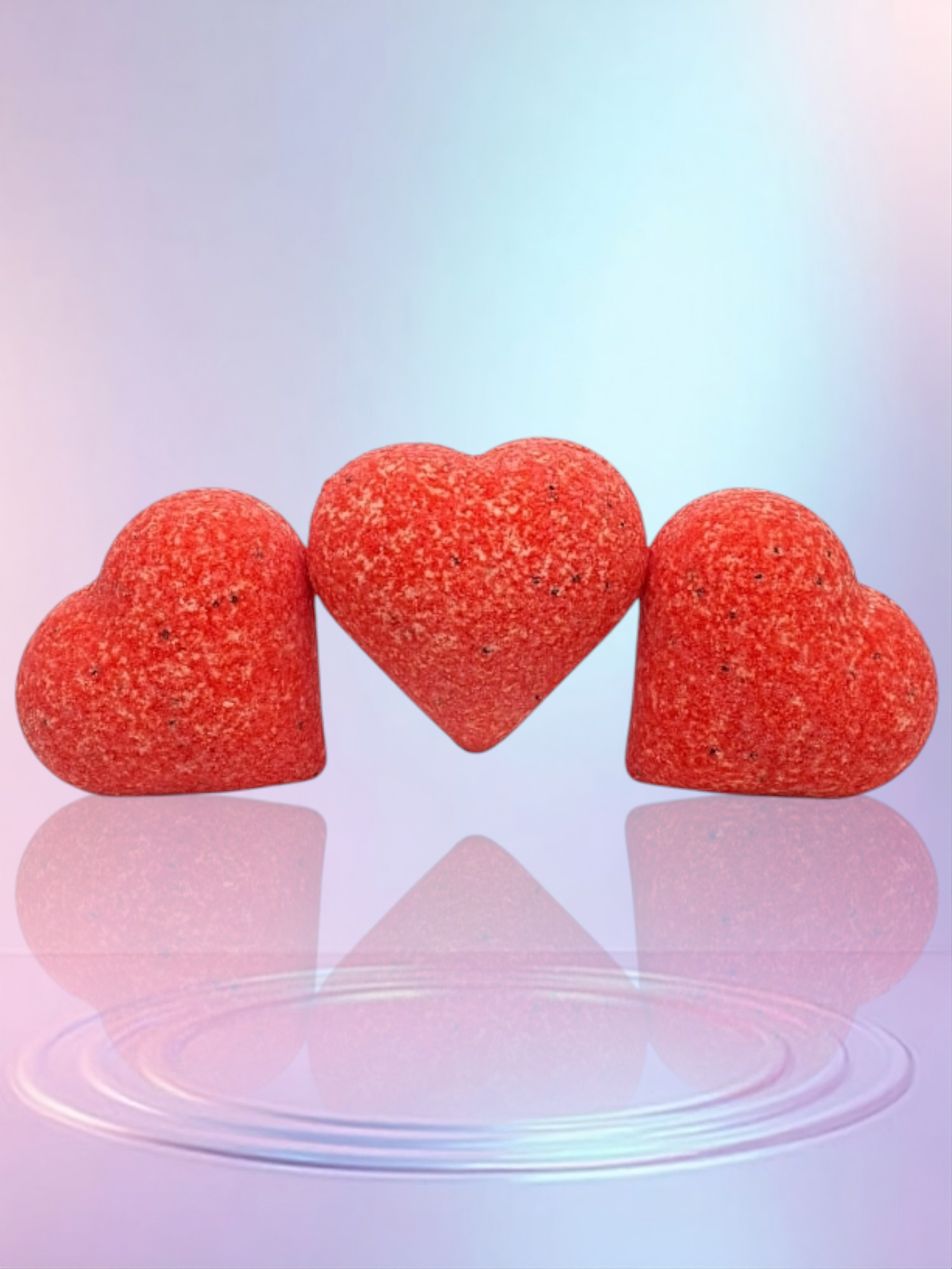 Cœur effervescent parfum "Fraise" Fabrication artisanale 🇪🇺