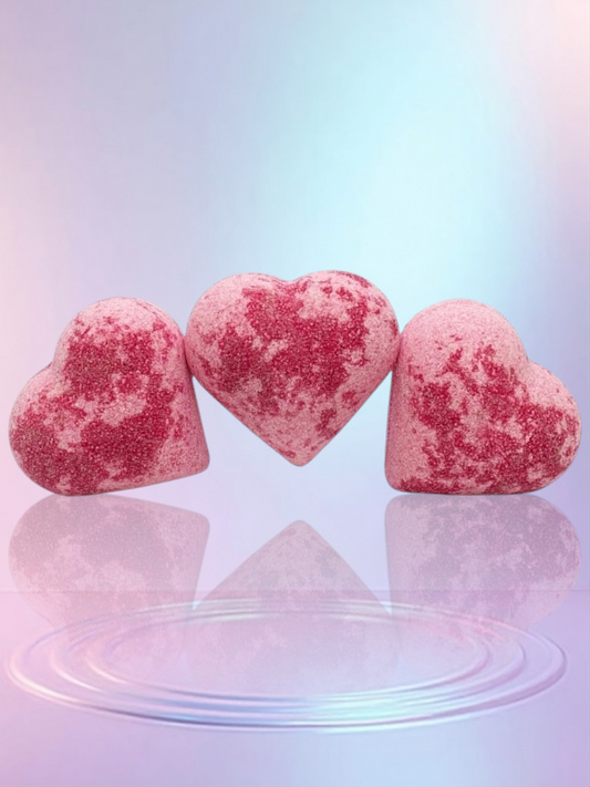 Coeur effervescent parfum "Cerise" Fabrication artisanale 🇪🇺