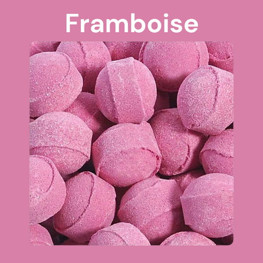 Mini-billes effervescentes parfum framboise Fabrication artisanale 🇪🇺