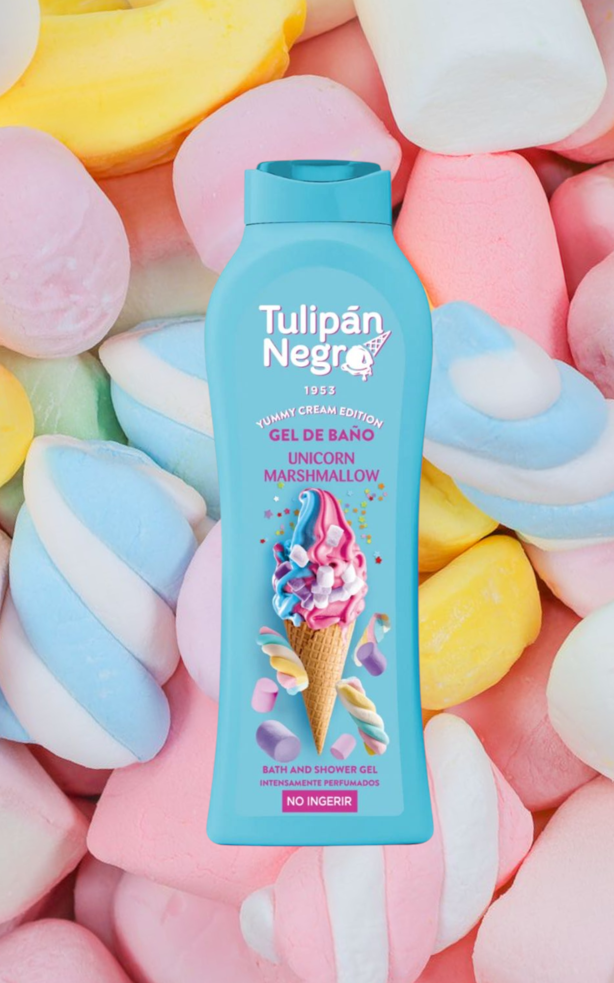 GEL DOUCHE TULIPAN NEGRO YUMMY CREAM MARSHMALLOW UNICORN 🇪🇦