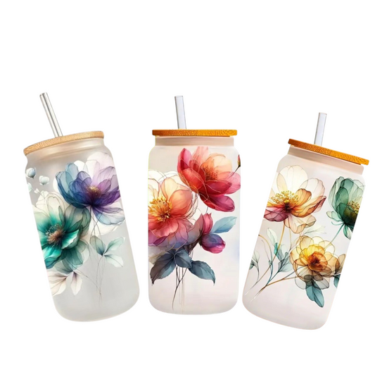 Gobelet avec couvercle FLORAL