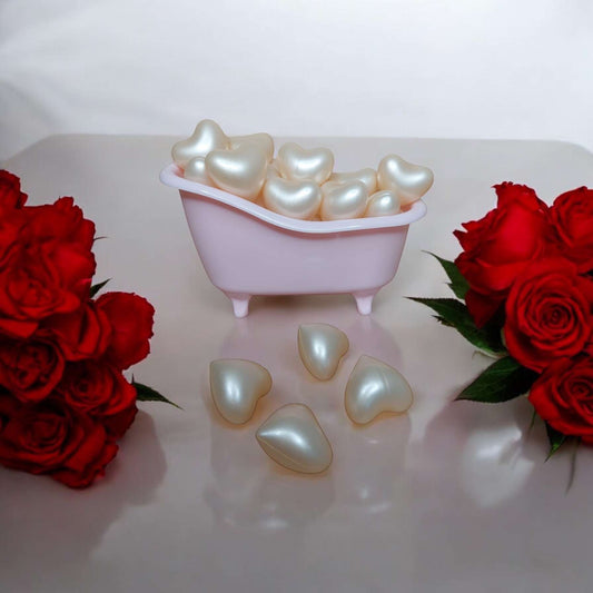 Perle de bain cœur parfum vanille Fabrication française🇫🇷