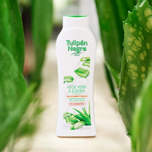 GEL DOUCHE TULIPAN NEGRO ALOE VERA JOJOBA 650ML 🇪🇦