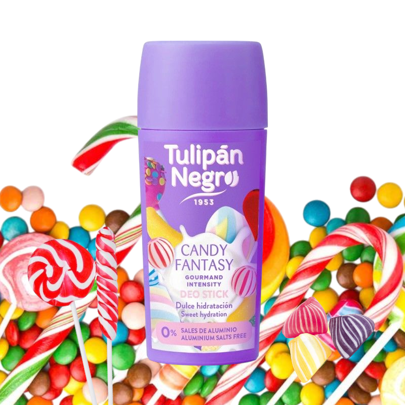 DEODORANT STICK TULIPAN NEGRO CANDY FANTAISY 60ML 🇪🇦