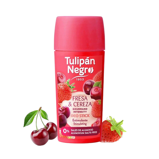 DEODORANT STICK TULIPAN NEGRO FRAISE CERISE 60ML 🇪🇦