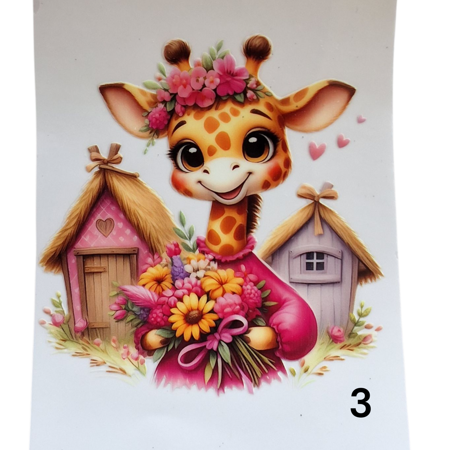 Gobelet avec couvercle Girafe